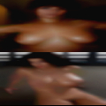Swinging shallow boobs let