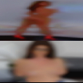 Swinging shallow boobs let